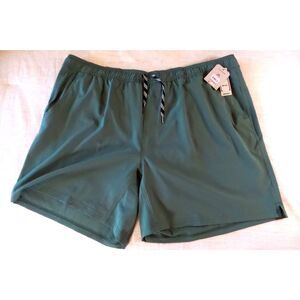 George Men's 2XL Swim Shorts Green NWT Quick Dry UPF 50+ Mesh Lined Trunks